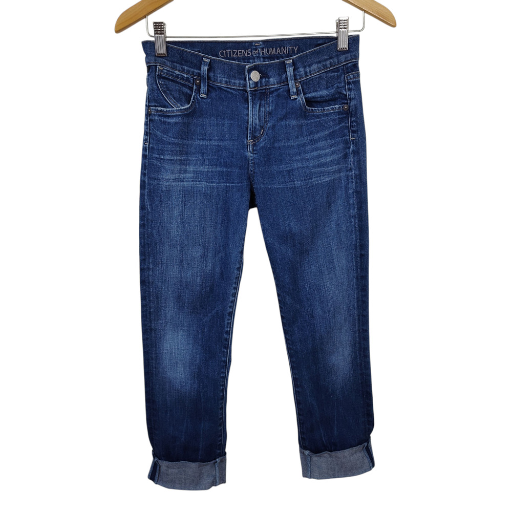 Citizens of Humanity Jeans Womens 25 Dani Cropped Straight Leg Stretch Denim Pan